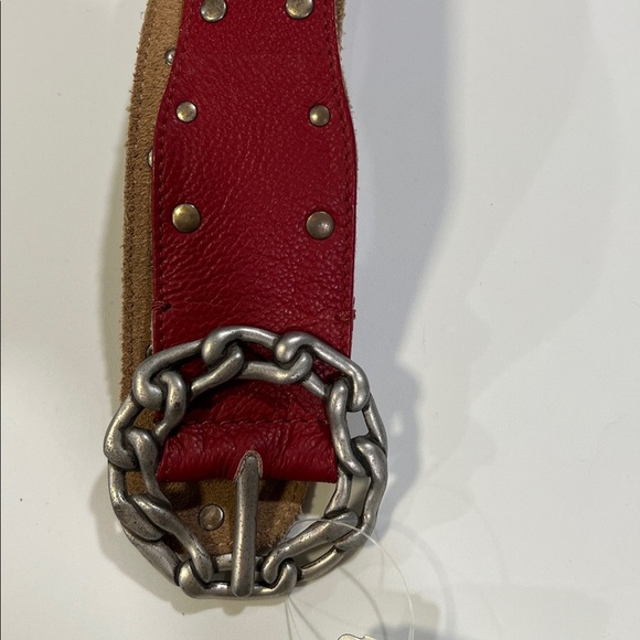 Chicos‎ - size large, Madeline Red Slouch Belt, embellished main image 2